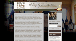 Desktop Screenshot of blog.fivespicerestaurant.com